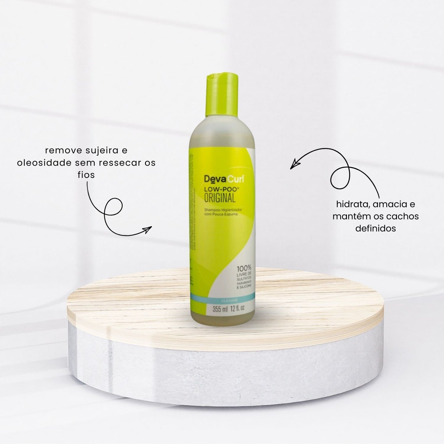 Shampoo DevaCurl Low-Poo Original com Pouca Espuma 355 ml