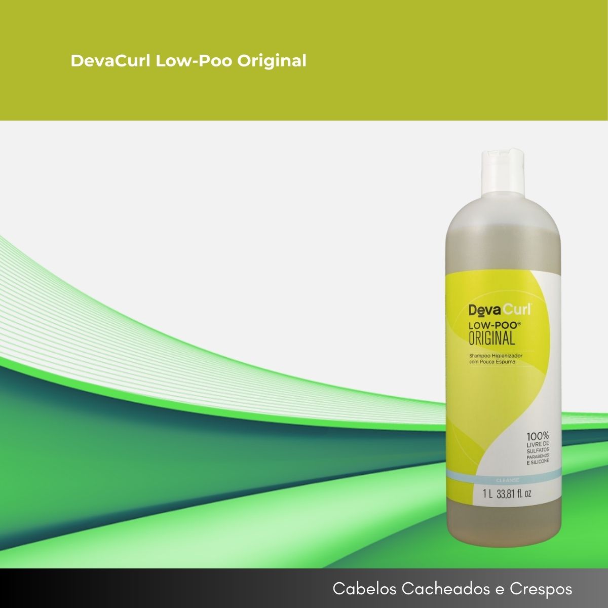 Shampoo DevaCurl Low-Poo Original com Pouca Espuma 1 Litro