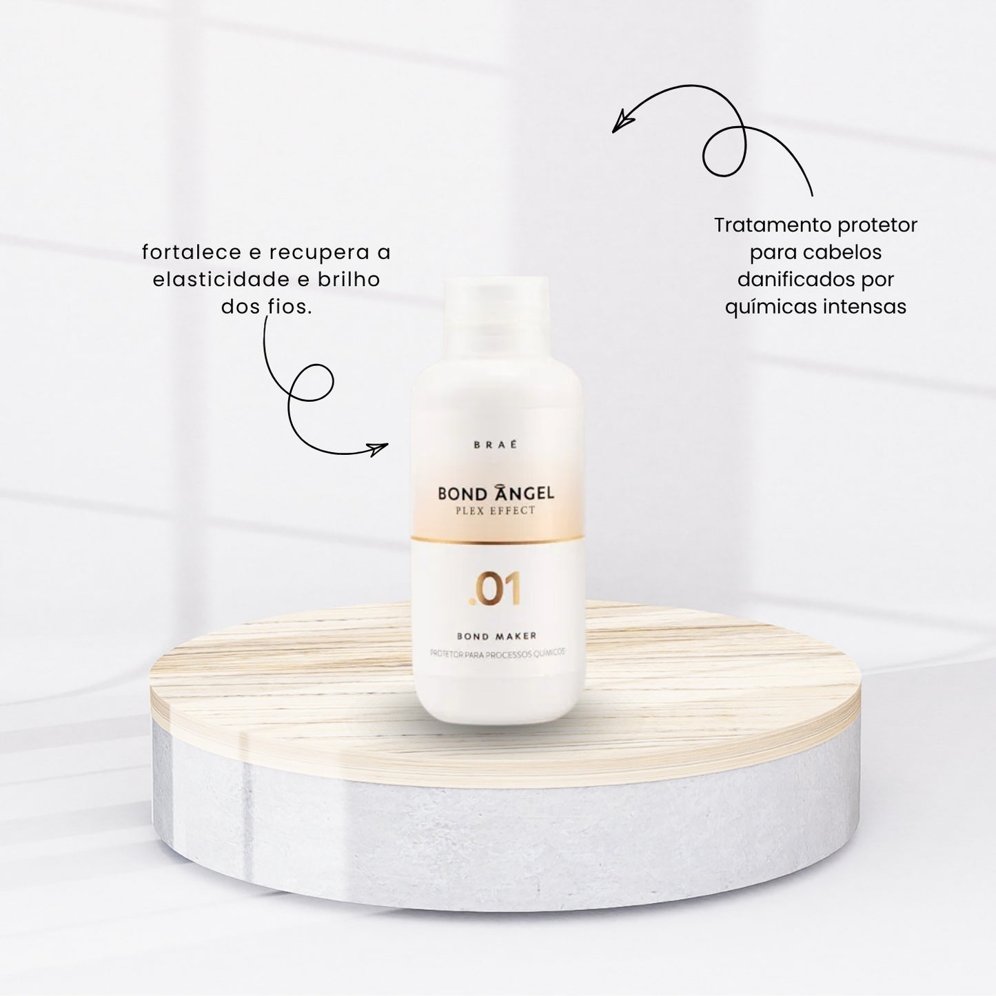 Kit Braé Bond Angel Protetor 1 x 100 ml e Reconstrutor 2 x 100 ml