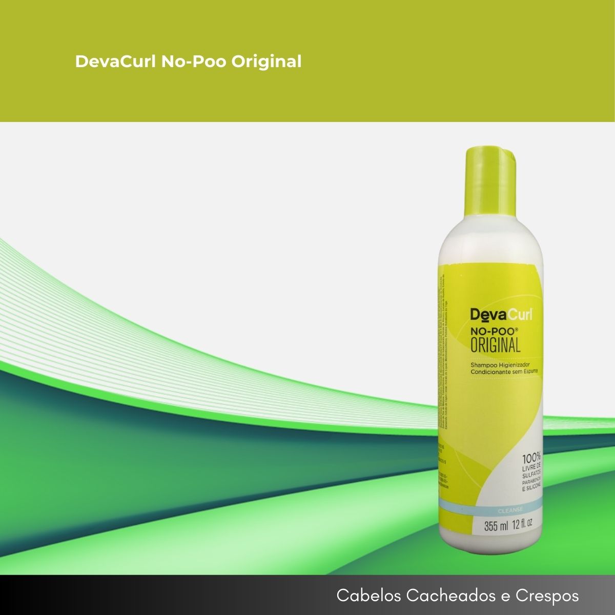 Shampoo DevaCurl No-Poo Original Sem Espuma 355 ml