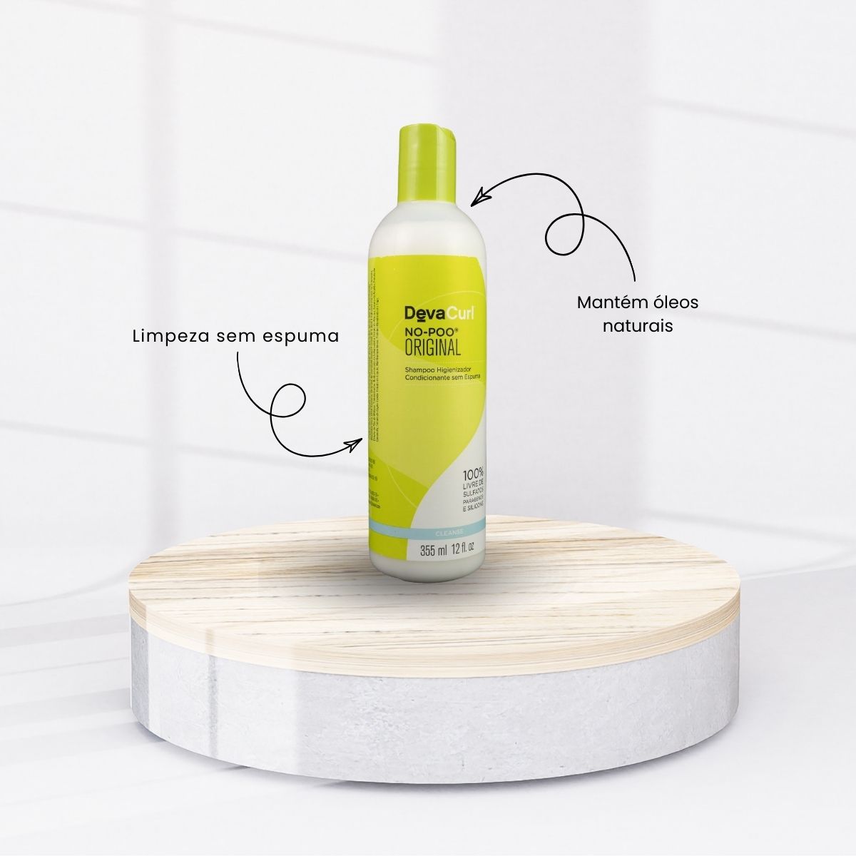Shampoo DevaCurl No-Poo Original Sem Espuma 355 ml