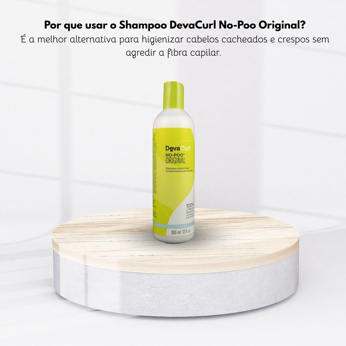 Shampoo DevaCurl No-Poo Original Sem Espuma 355 ml