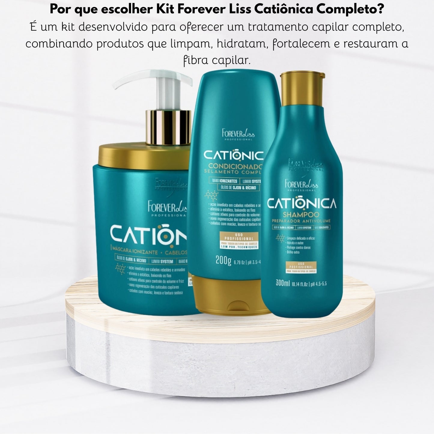 Kit Forever Liss Catiônica Completo