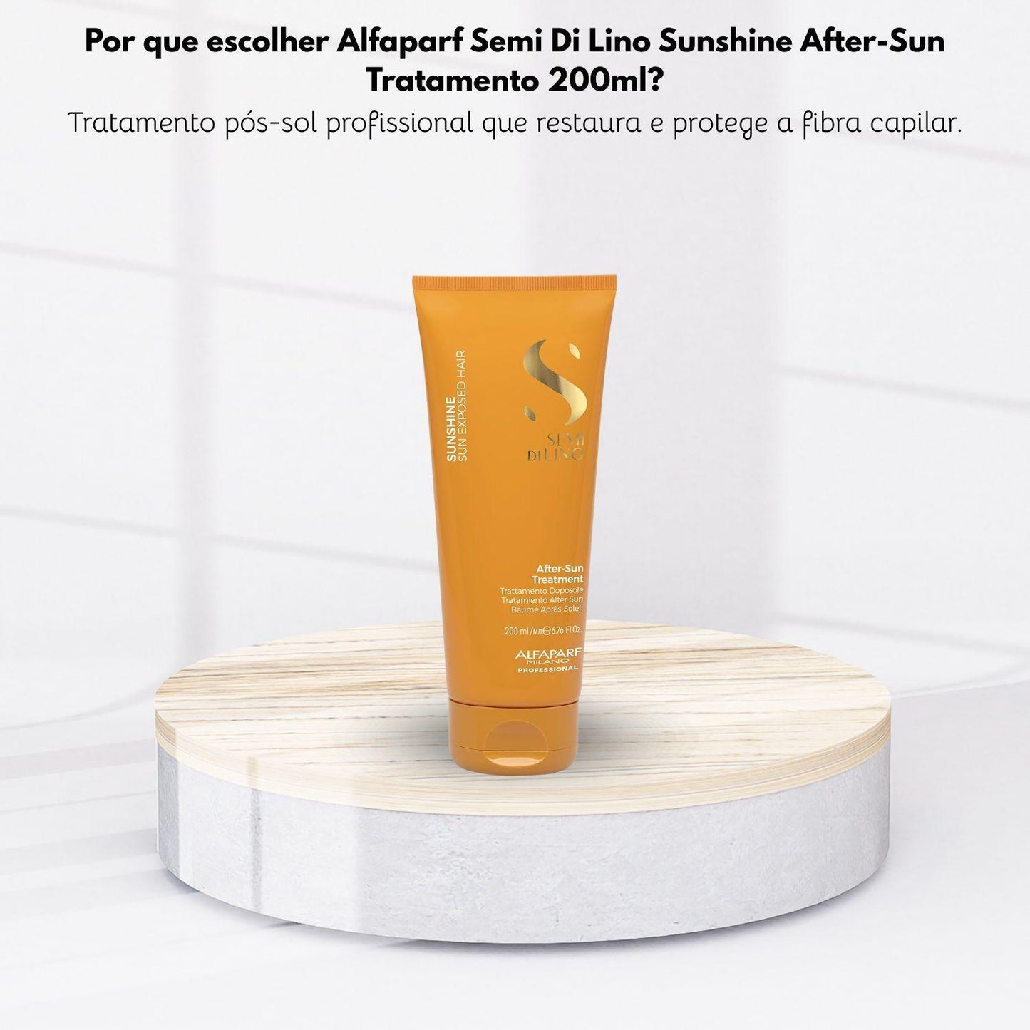 Leave-in Alfaparf Semi Di Lino Sunshine Pós Sol Tratamento 200 ml