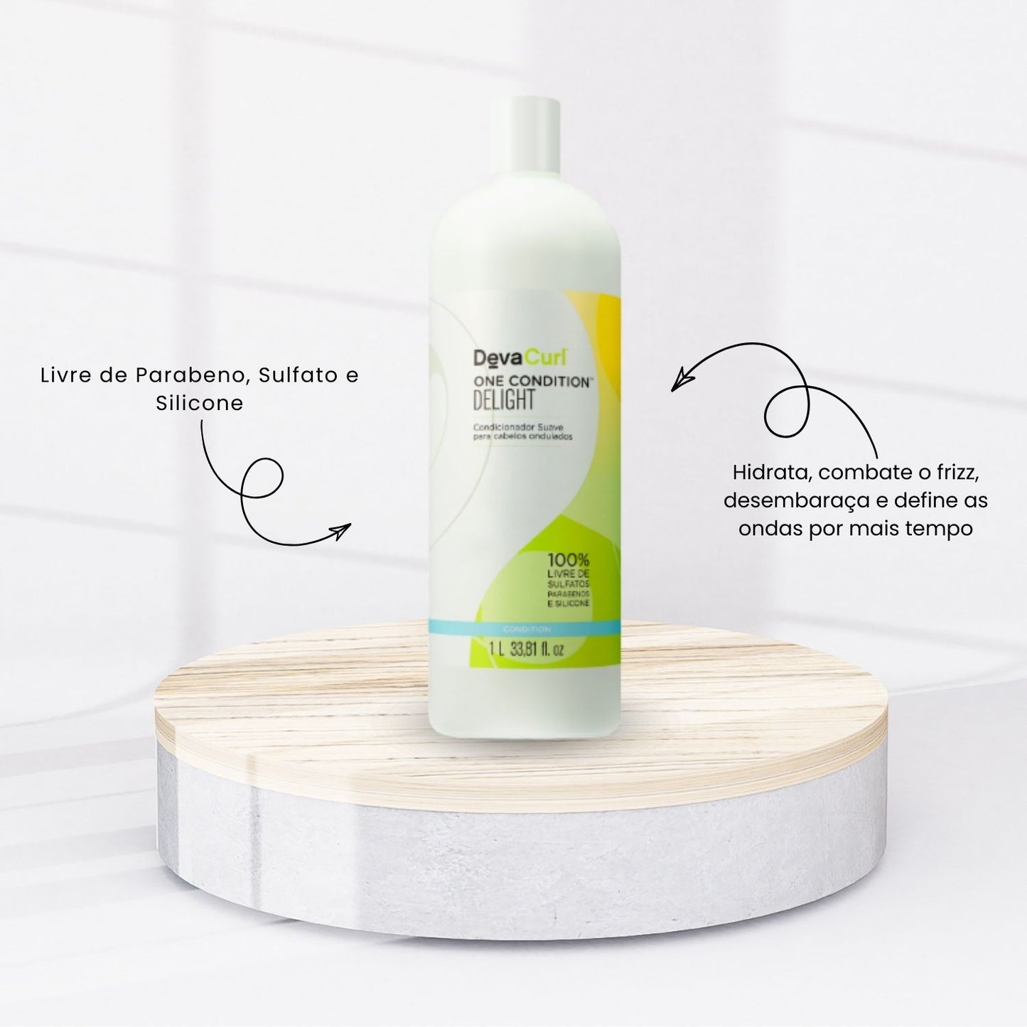 Kit DevaCurl Low-Poo Delight Shampoo e Condicionador 1 Litro