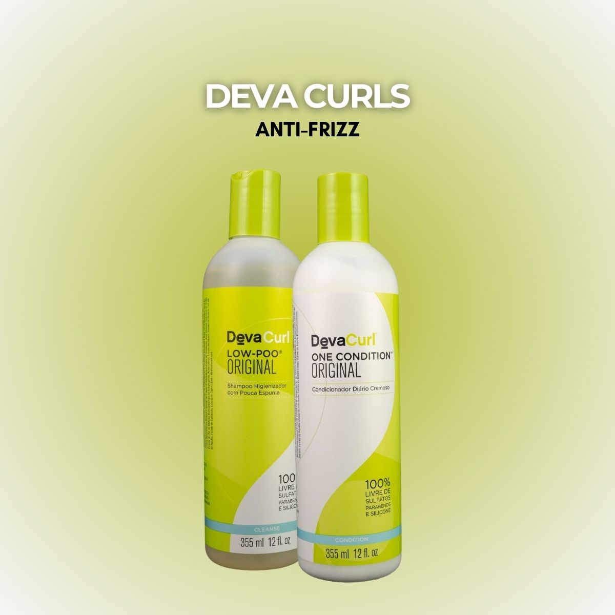 Kit DevaCurl Low-Poo Original Shampoo e Condicionador 355 ml