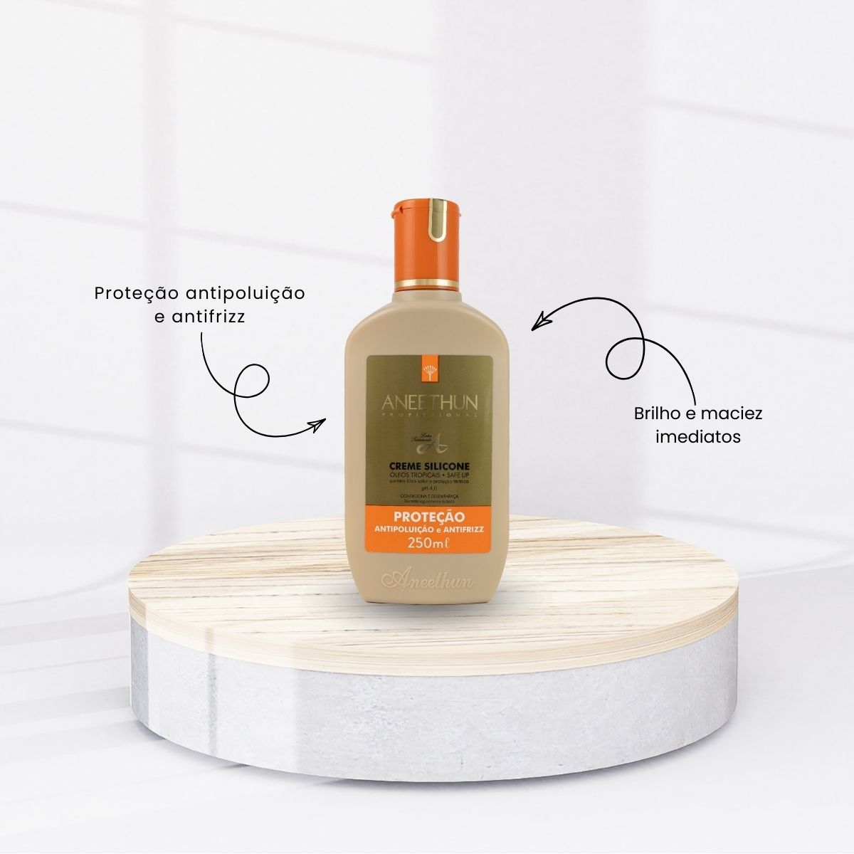 Leave-in Aneethun Linha A Creme de Silicone Proteçao 250 ml