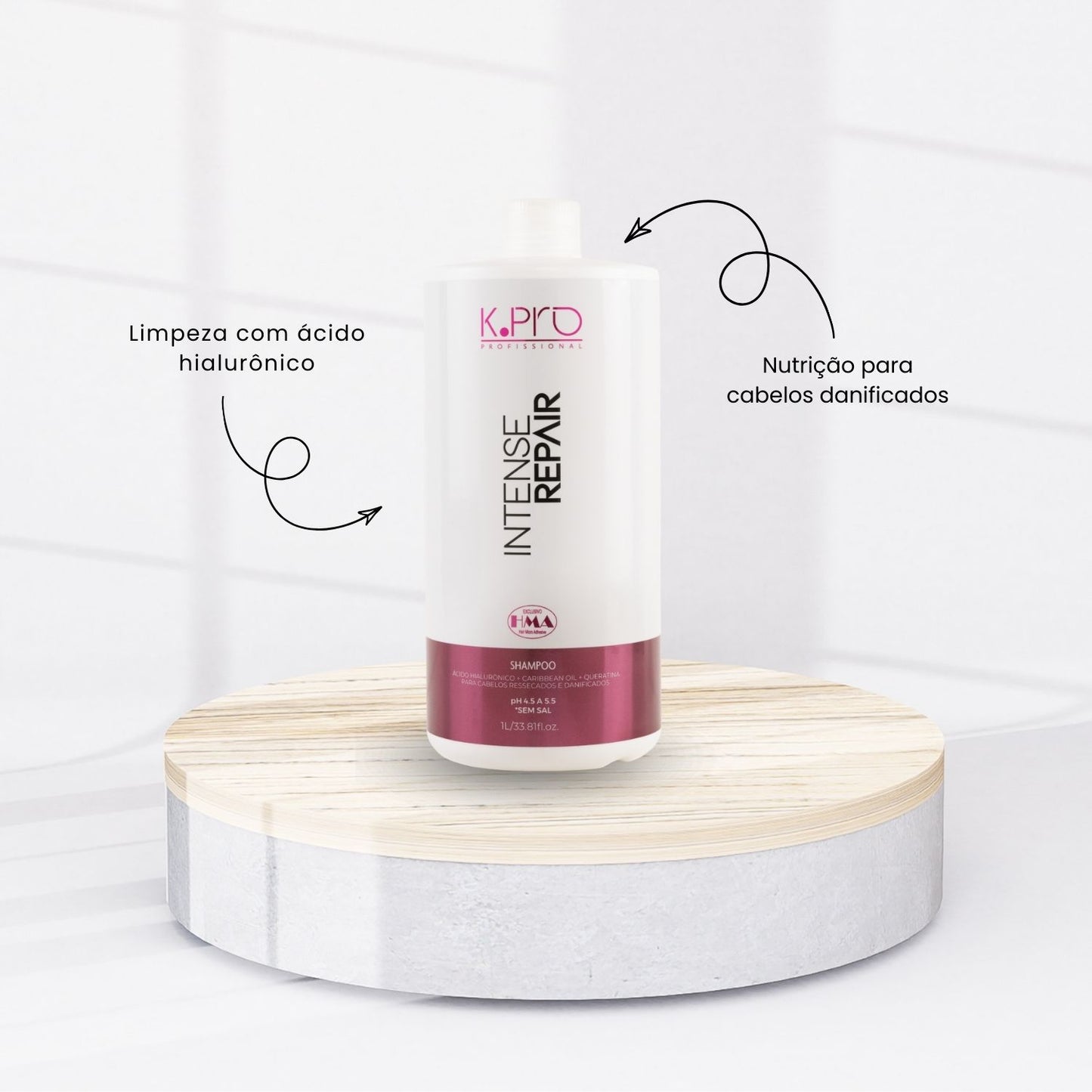 Shampoo K.Pro Intense Repair Reconstrução Profunda 1 Litro