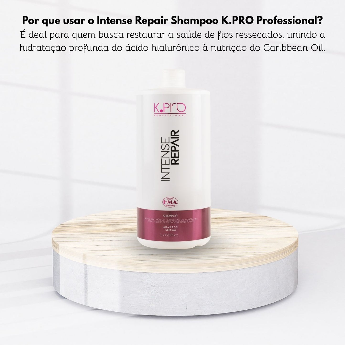 Shampoo K.Pro Intense Repair Reconstrução Profunda 1 Litro