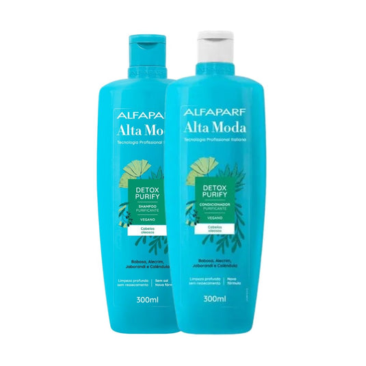 Kit Alfaparf Alta Moda Detox Shampoo e Condicionador 300 ml