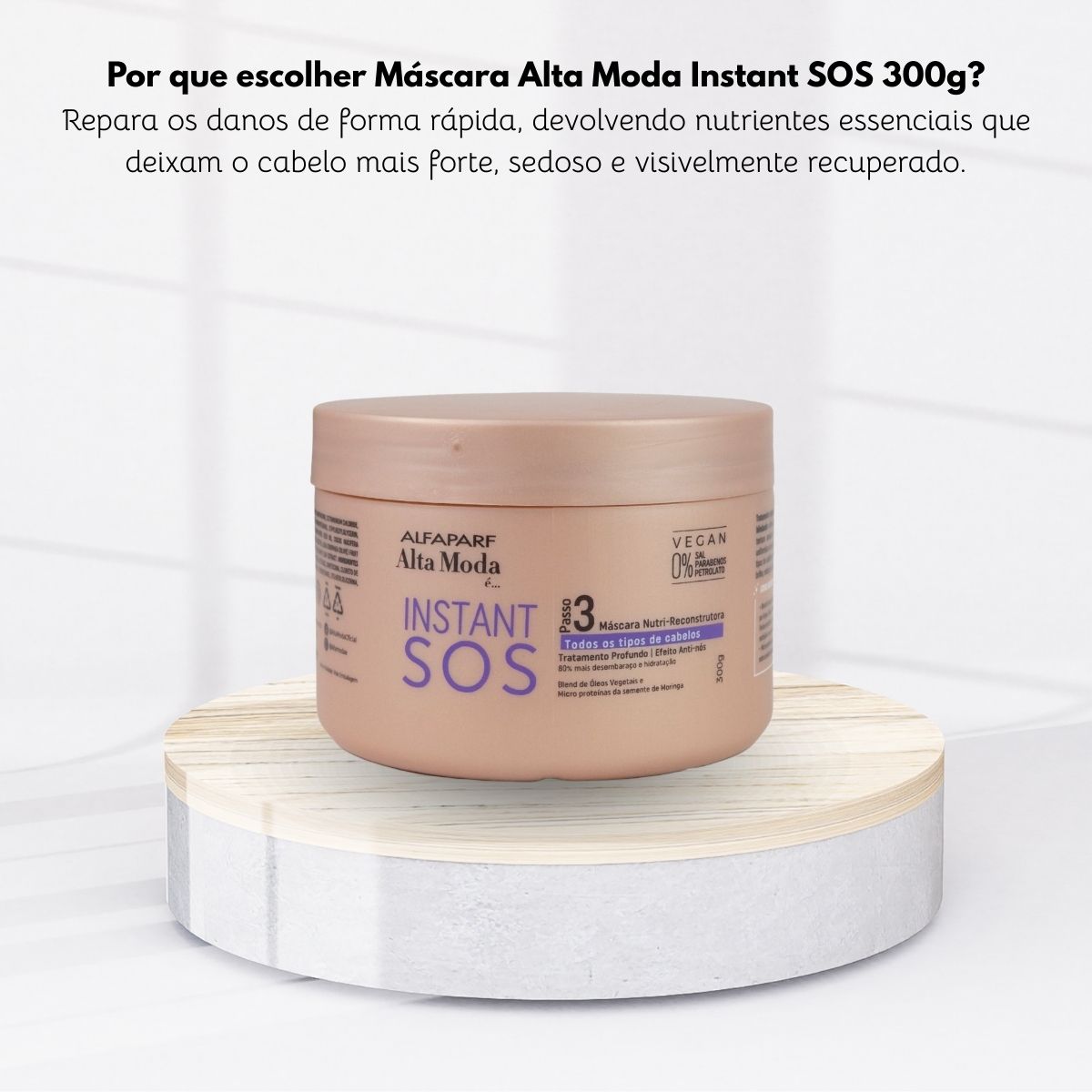 Máscara Alfaparf Alta Moda SOS Nutri-Reconstrutora 300 g