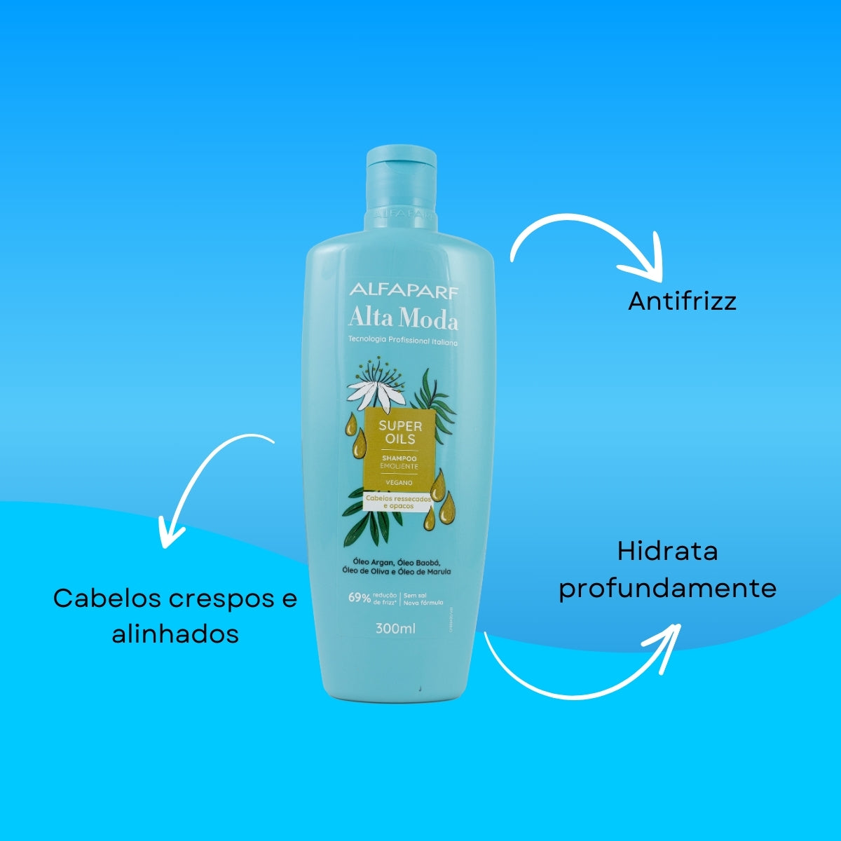 Shampoo Alfaparf Alta Moda Super Oils 300 ml