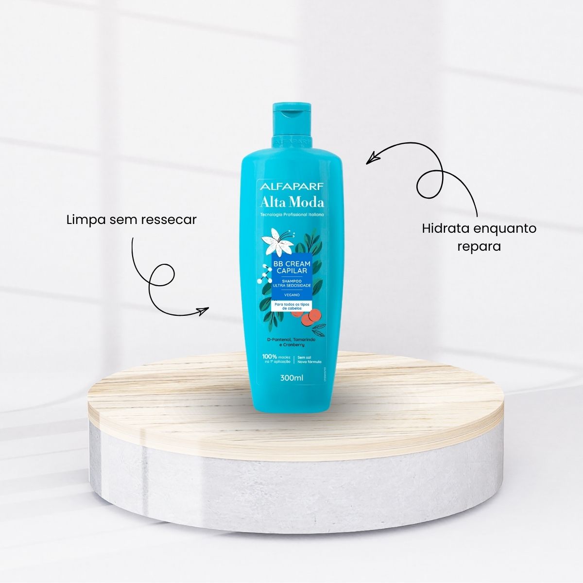 Kit Alfaparf Alta Moda BB Cream Shampoo e Condicionador 300 ml