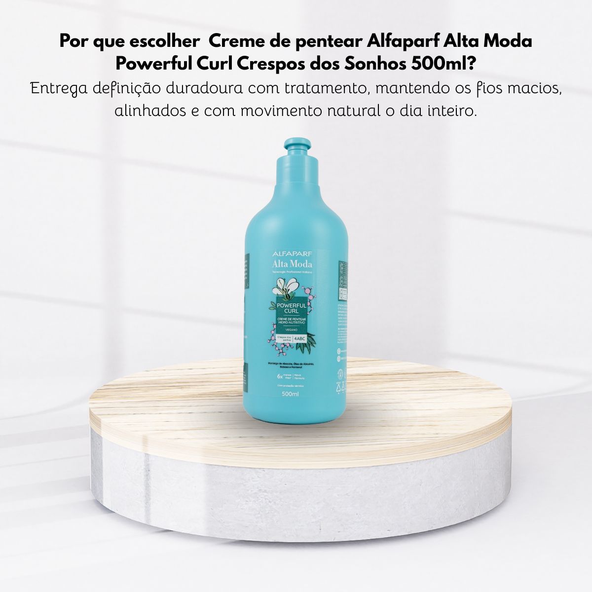 Creme de pentear Alfaparf Alta Moda Powerful Curl Crespos dos Sonhos 500 ml