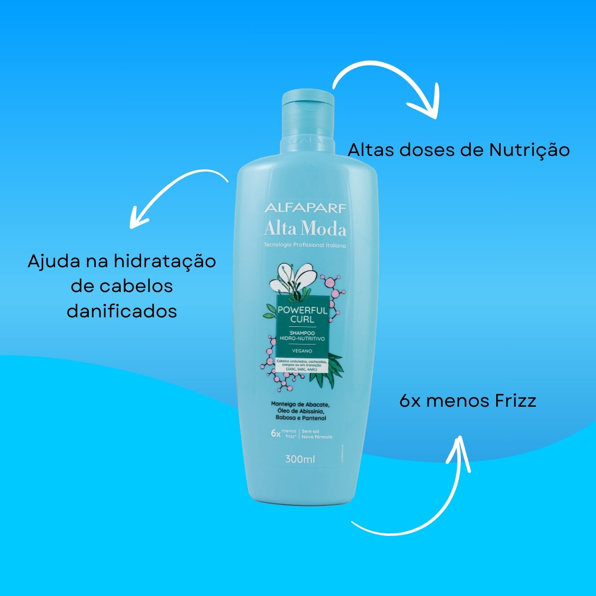 Shampoo Alfaparf Alta Moda Powerful Curl 300 ml