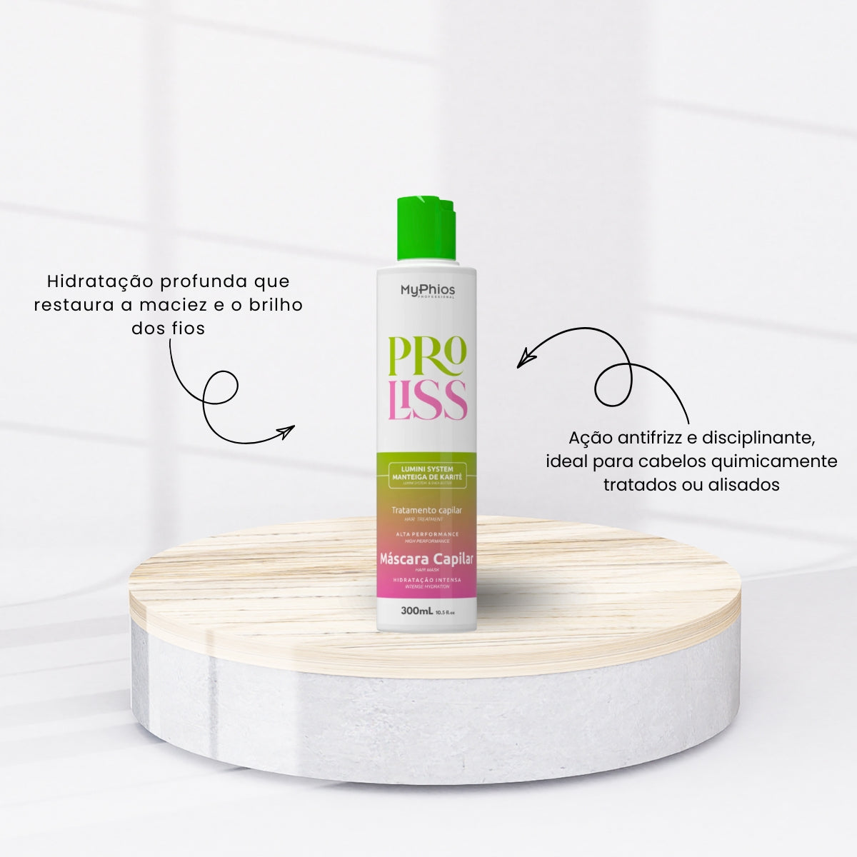 Kit MyPhios ProLiss Realinhamento Shampoo e Máscara 300 ml