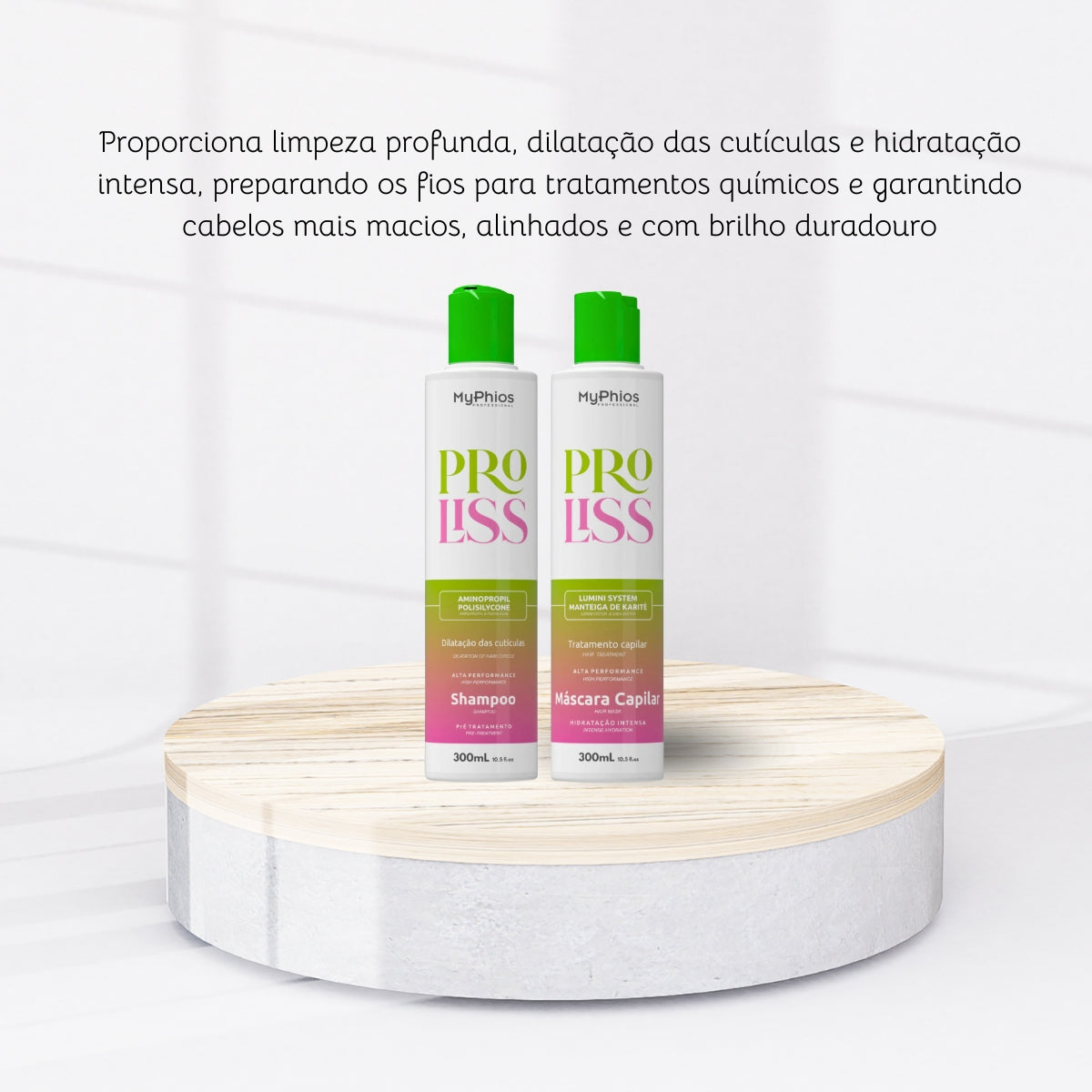 Kit MyPhios ProLiss Realinhamento Shampoo e Máscara 300 ml