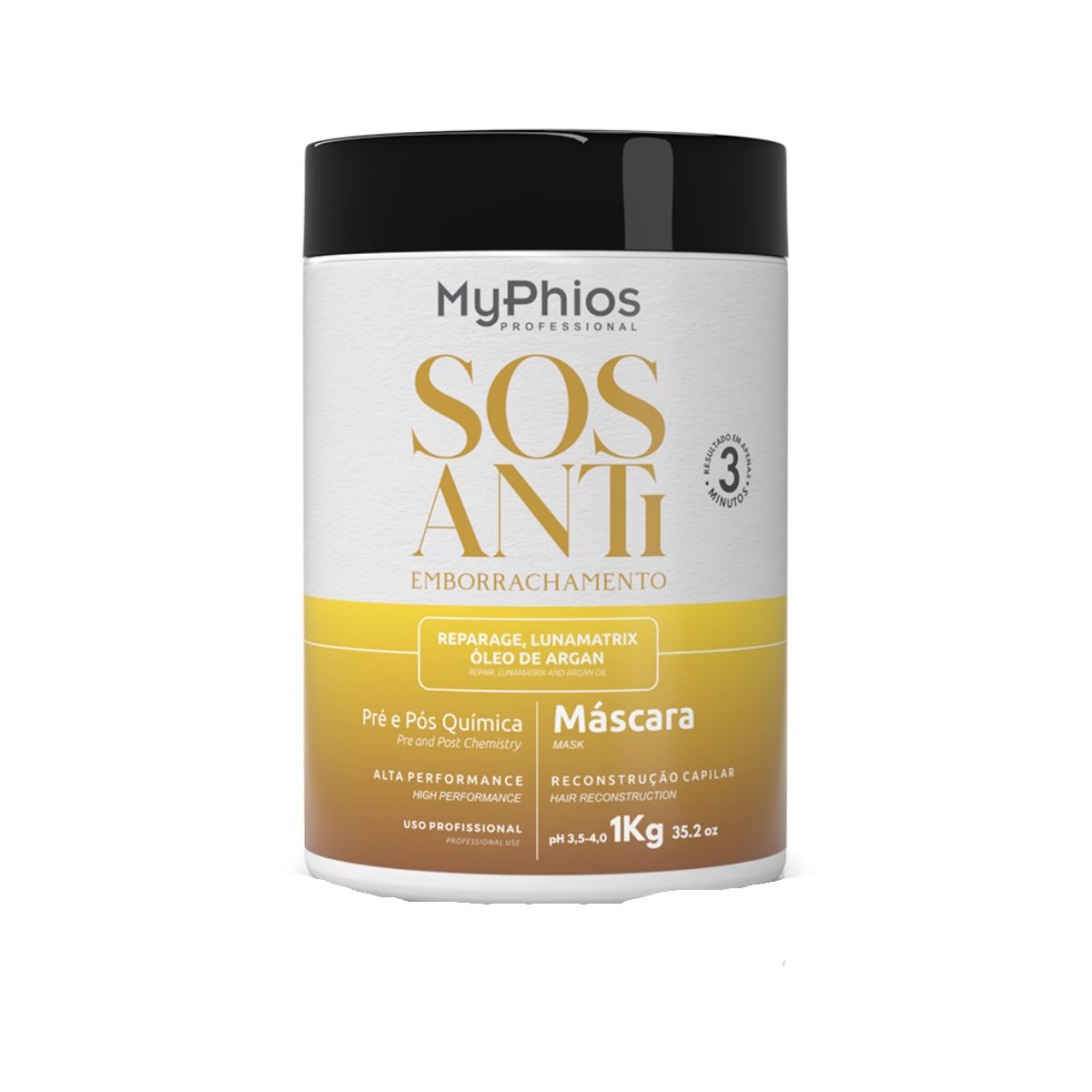 Máscara MyPhios SOS Antiemborrachamento 1 Kg