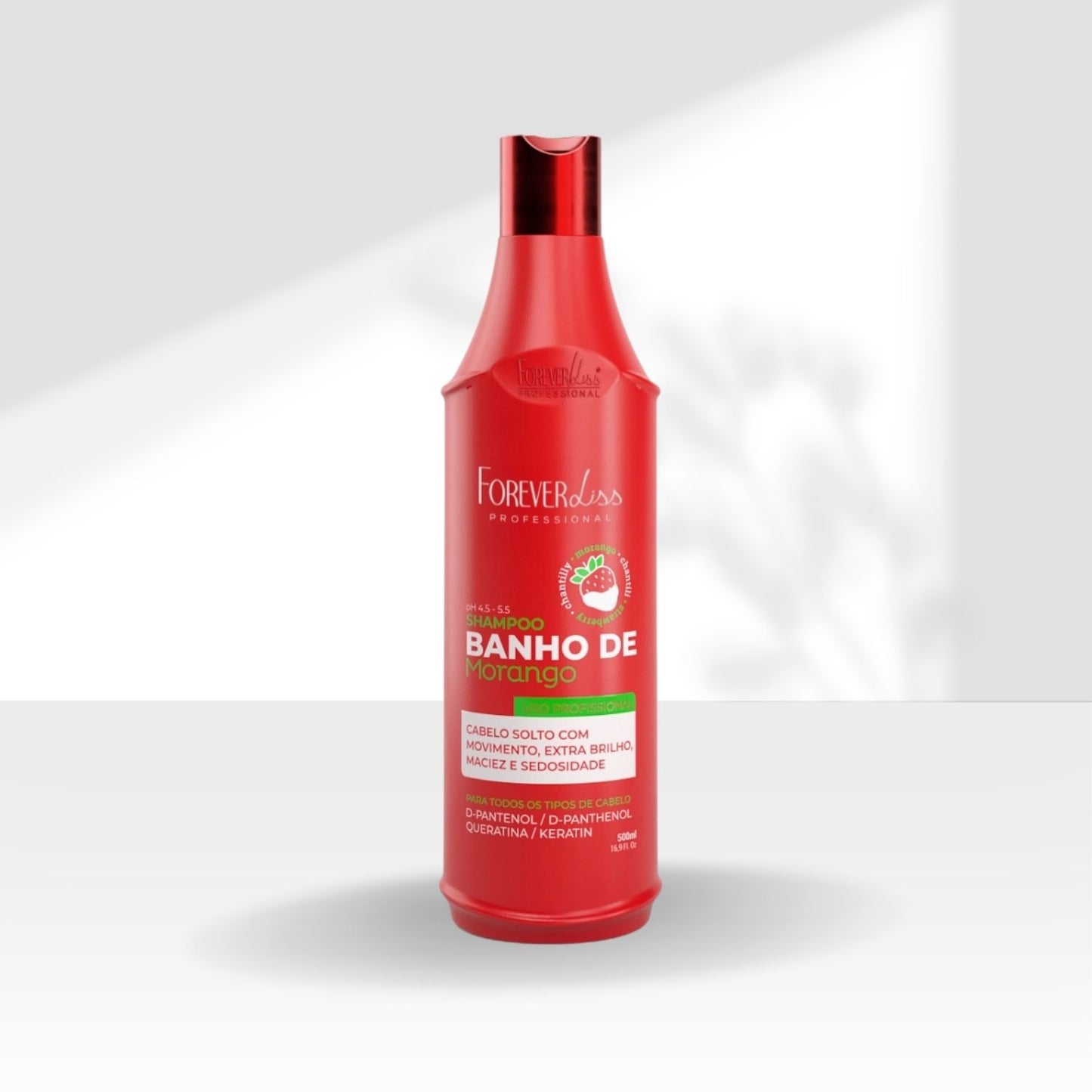 Shampoo Forever Liss Banho de Morango 500 ml