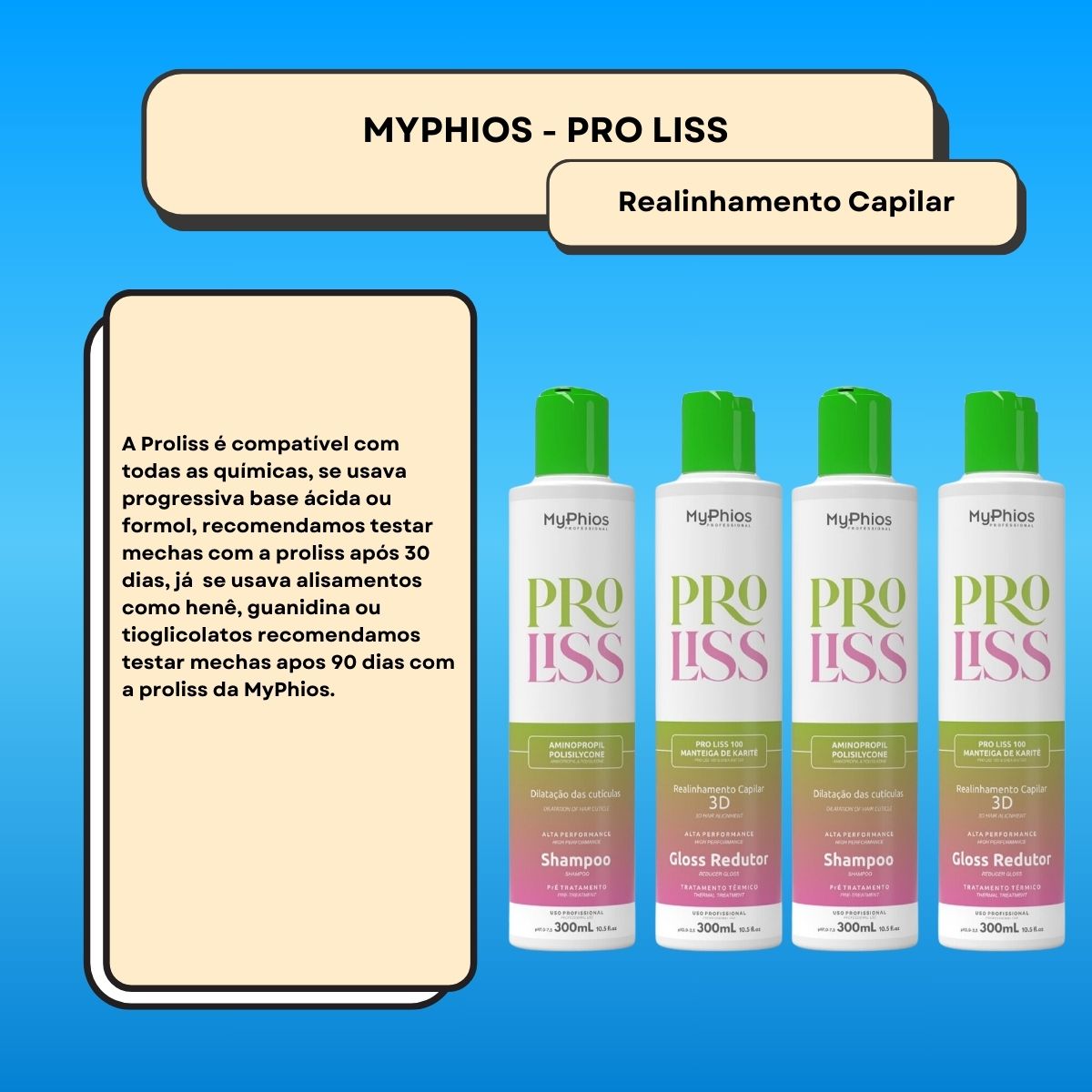 Kit MyPhios ProLiss 2 Realinhamento Capilar 300 ml