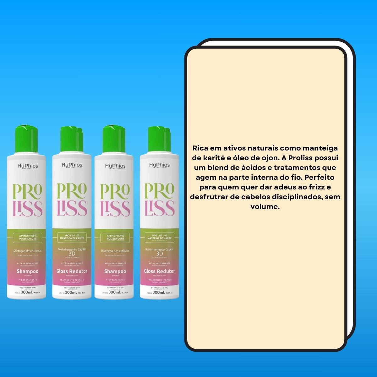 Kit MyPhios ProLiss 2 Realinhamento Capilar 300 ml