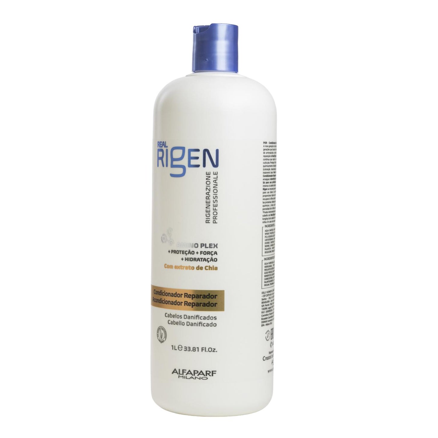 Condicionador Alfaparf Real Rigen Amino Plex Reparador 1 Litro