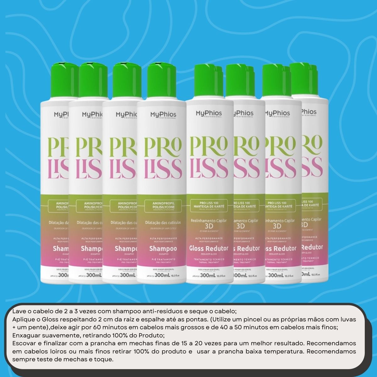 Kit MyPhios ProLiss 4 Realinhamento Capilar 300 ml