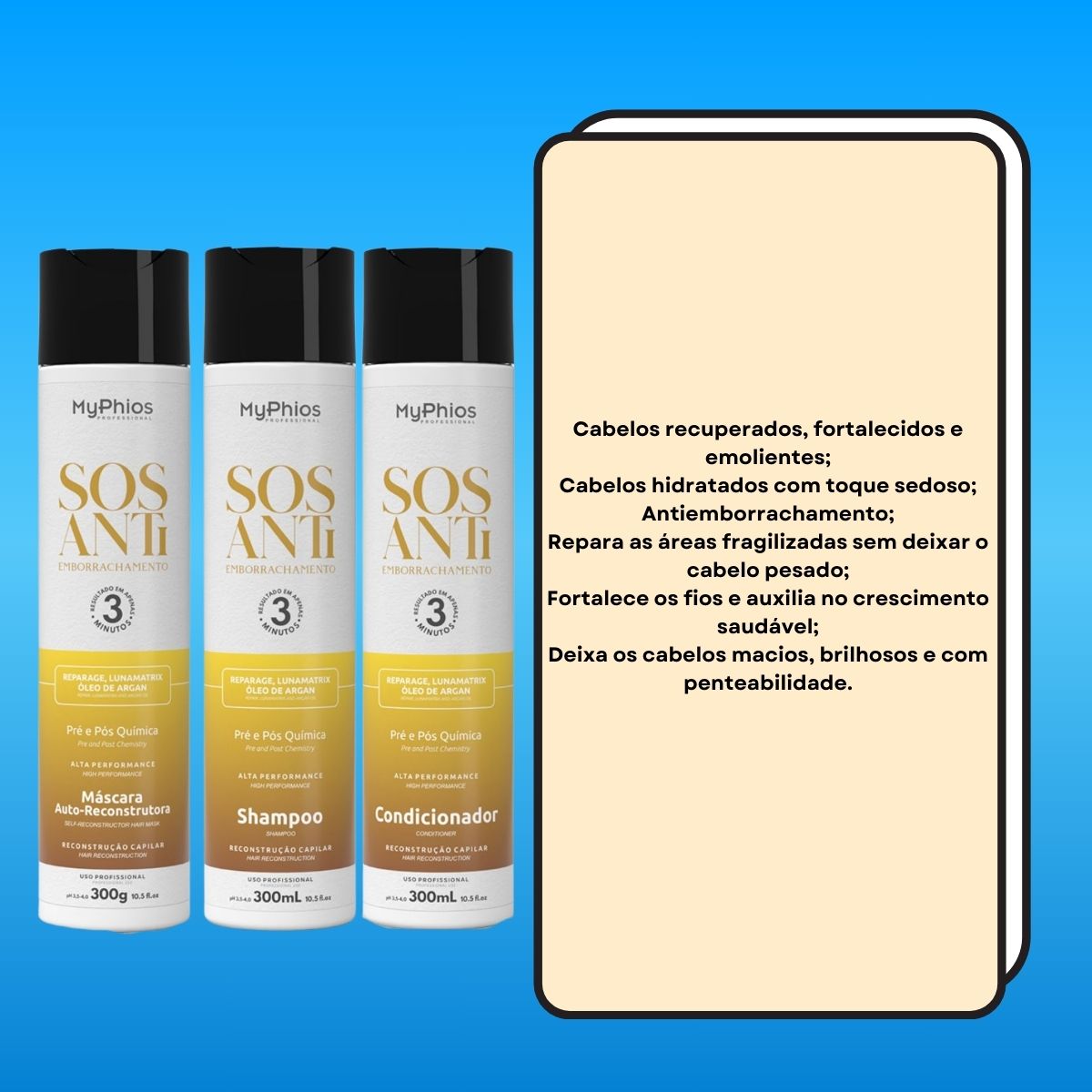 Kit MyPhios SOS Antiemborrachamento (3 Produtos) 300 ml