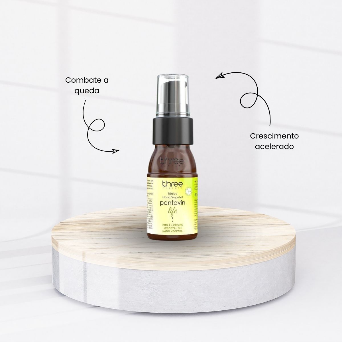 Three Therapy Pantovin Life Fortalecimento Tônico 60 ml