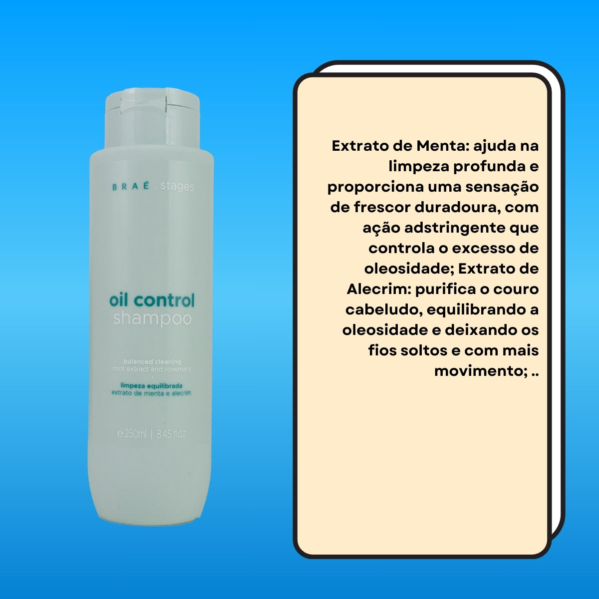 Shampoo Braé Stages Oil Control 250 ml