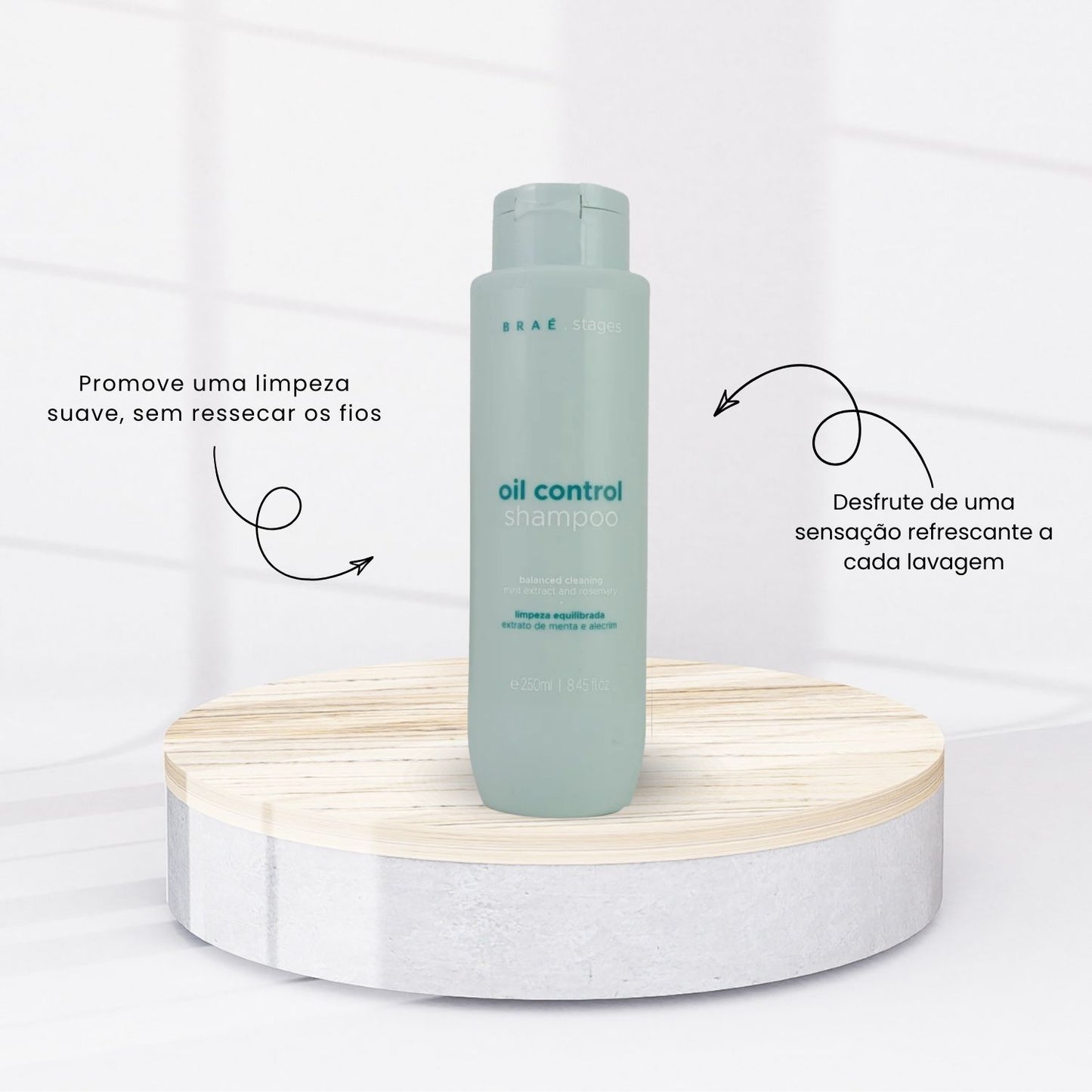 Kit Braé Stages Oil Control Shampoo e Condicionador 250 ml