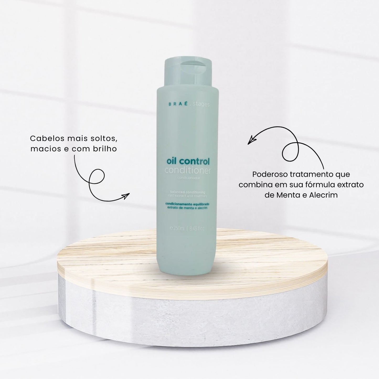 Kit Braé Stages Oil Control Shampoo e Condicionador 250 ml