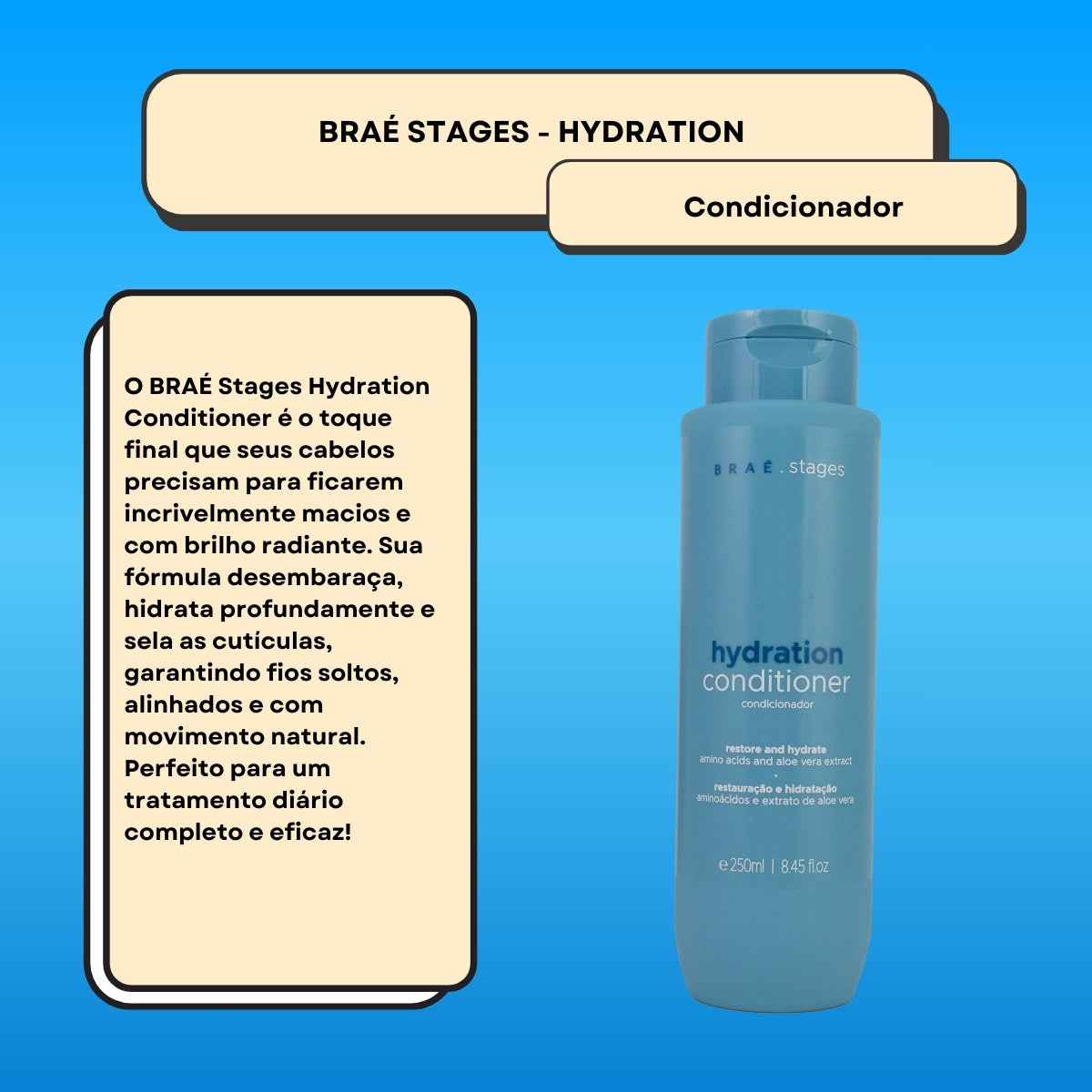 Condicionador Braé Stages Hydration 250 ml