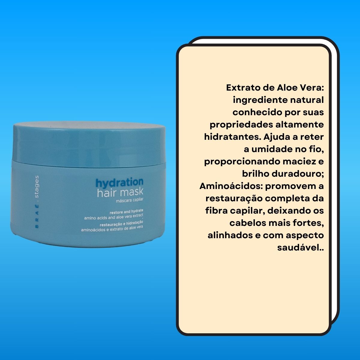 Máscara Braé Stages Hydration 200 g