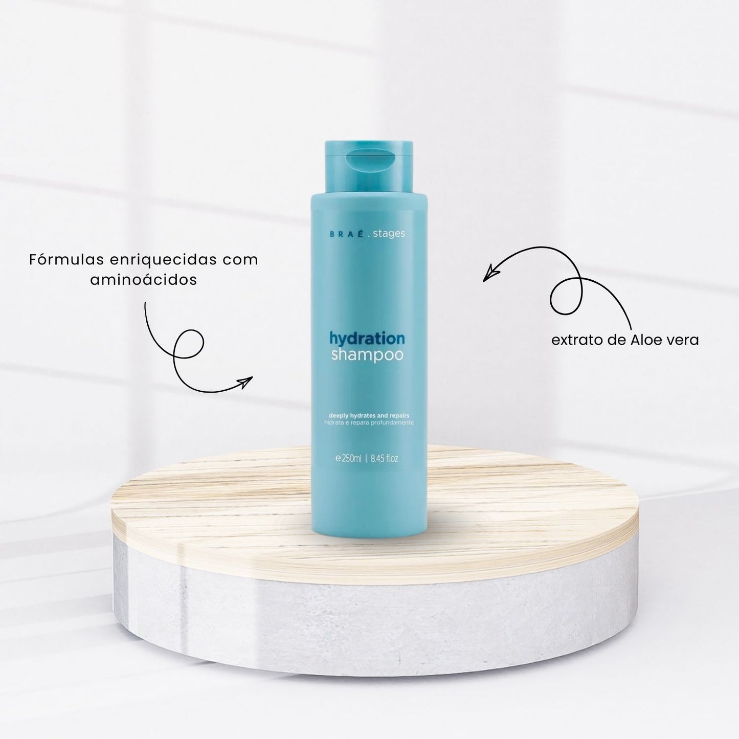 Kit Braé Stages Hydration Shampoo e Condicionador 250 ml