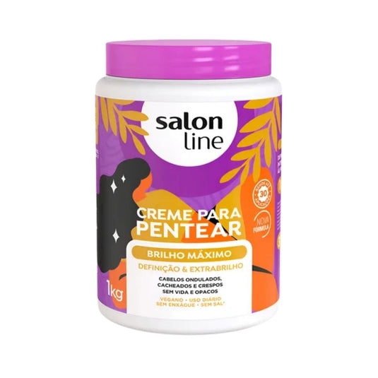 Creme de Pentear Salon Line Brilho Maximo 1 Kg
