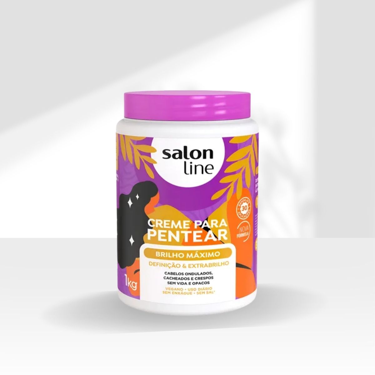 Creme de Pentear Salon Line Brilho Maximo 1 Kg