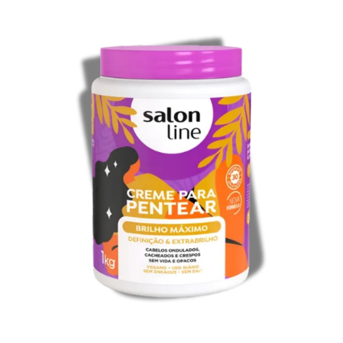Creme de Pentear Salon Line Brilho Maximo 1 Kg