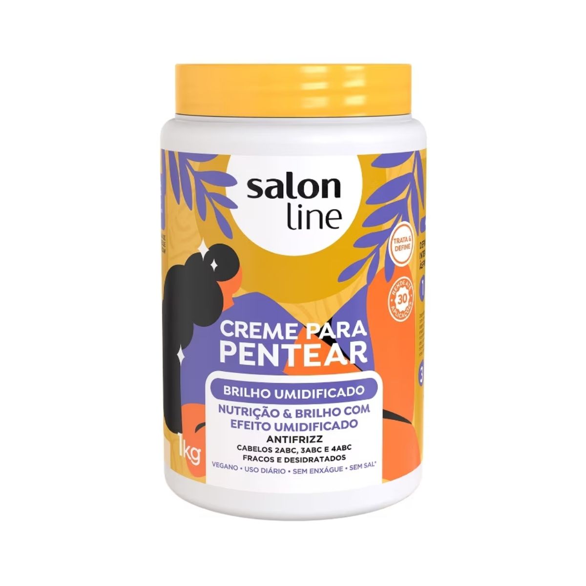 Creme de Pentear Salon Line Brilho Umidificado 1 Kg