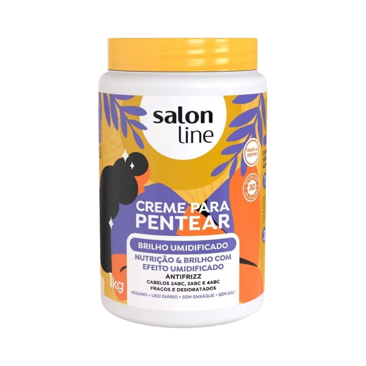 Creme de Pentear Salon Line Brilho Umidificado 1 Kg