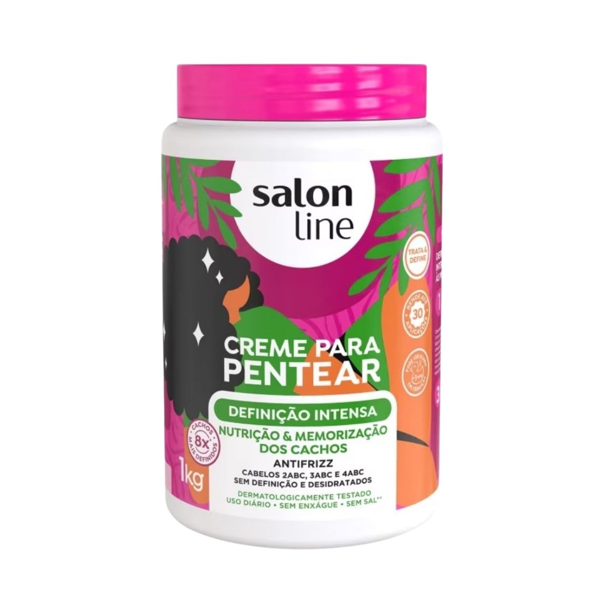 Creme de Pentear Salon Line Brilho Definição Intensa 1 Kg
