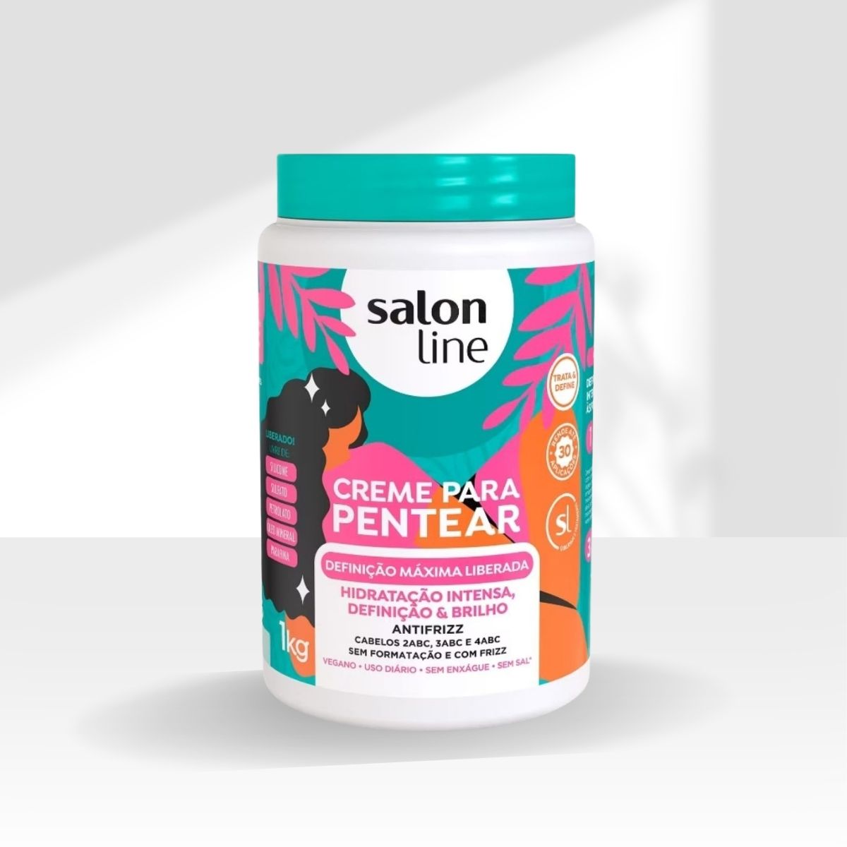 Creme de Pentear Salon Line Brilho Definição Maxima 1 Kg