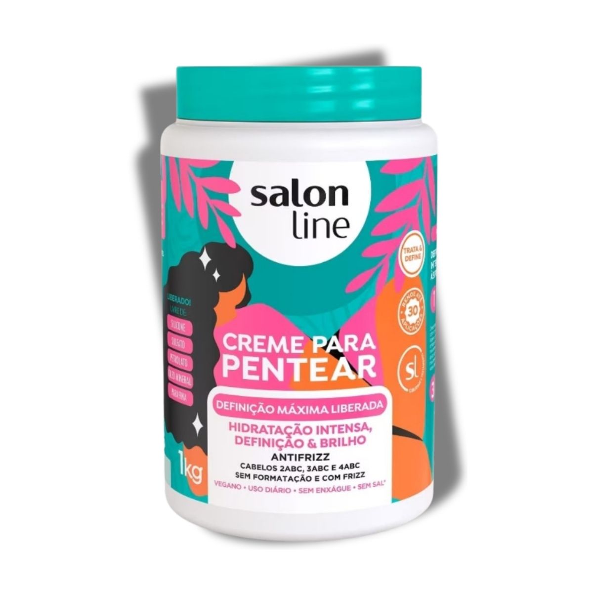 Creme de Pentear Salon Line Brilho Definição Maxima 1 Kg