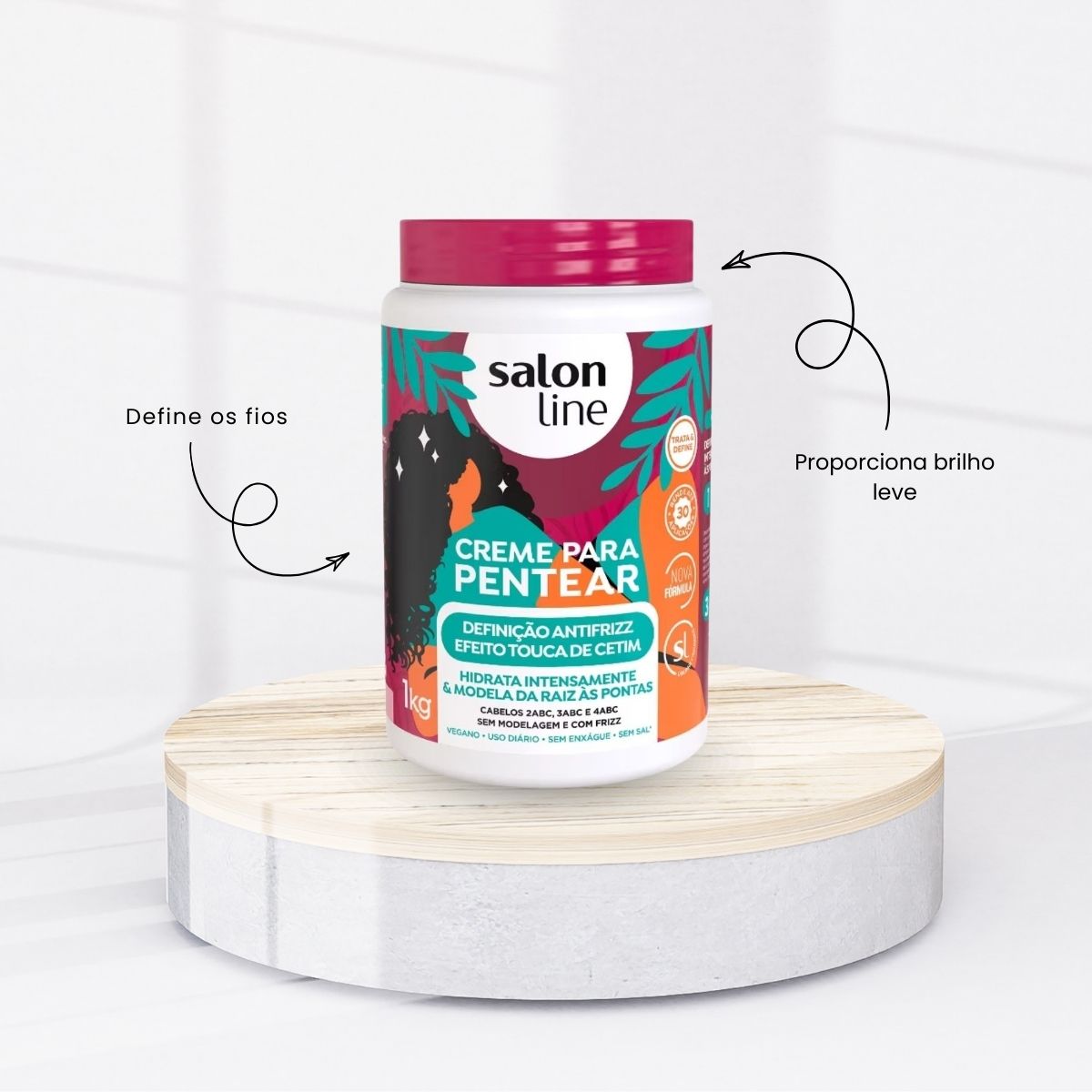 Creme de Pentear Salon Line Definição Antifrizz 1 Kg