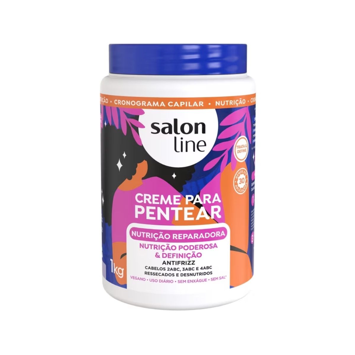 Creme de Pentear Salon Line Nutrição Reparadora 1 Kg