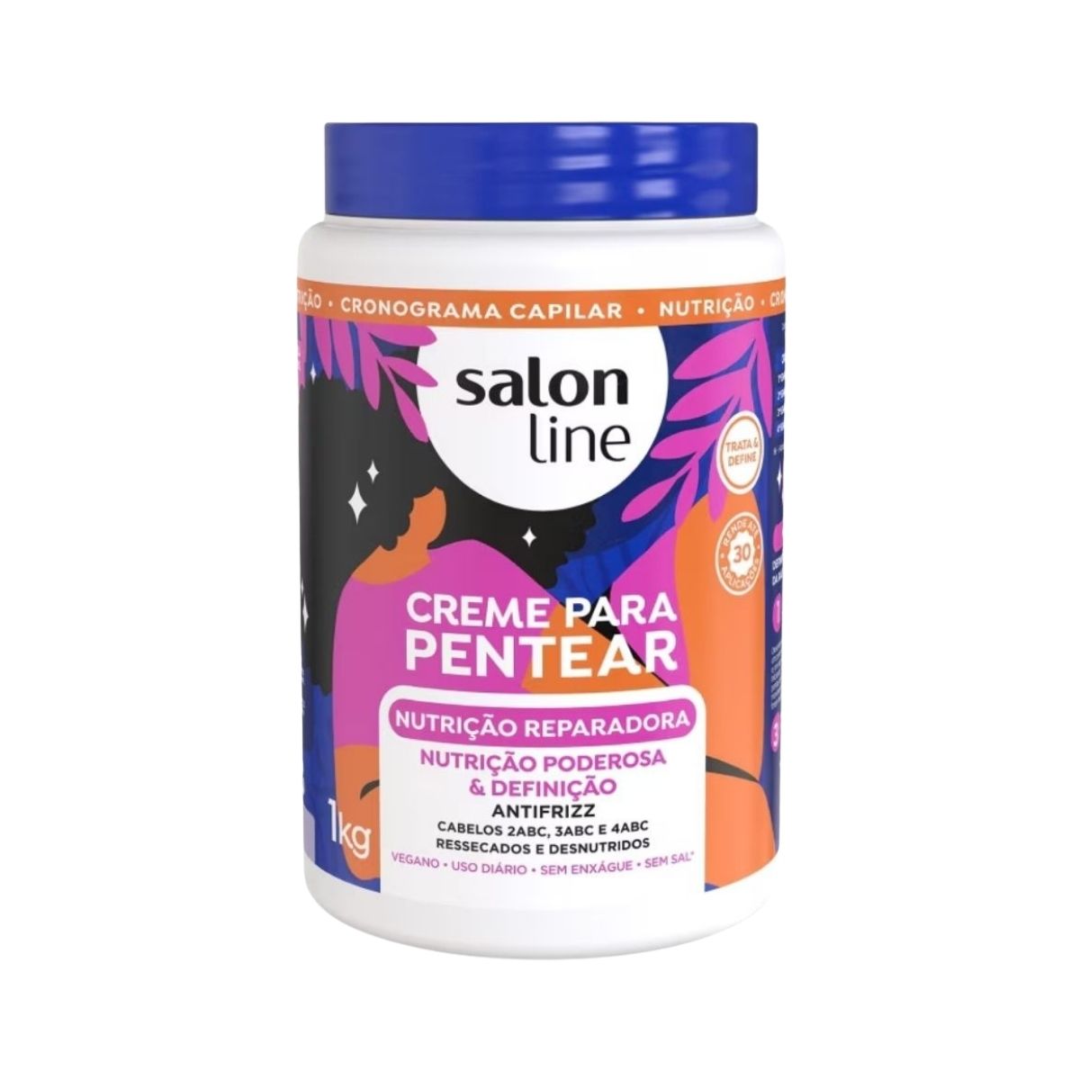 Creme de Pentear Salon Line Nutrição Reparadora 1 Kg