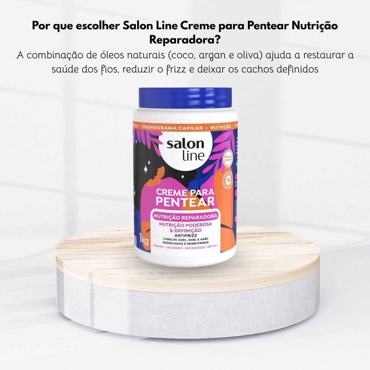 Creme de Pentear Salon Line Nutrição Reparadora 1 Kg