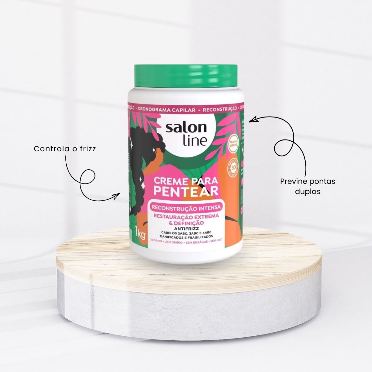 Creme de Pentear Salon Line Reconstrução Intensa 1 Kg