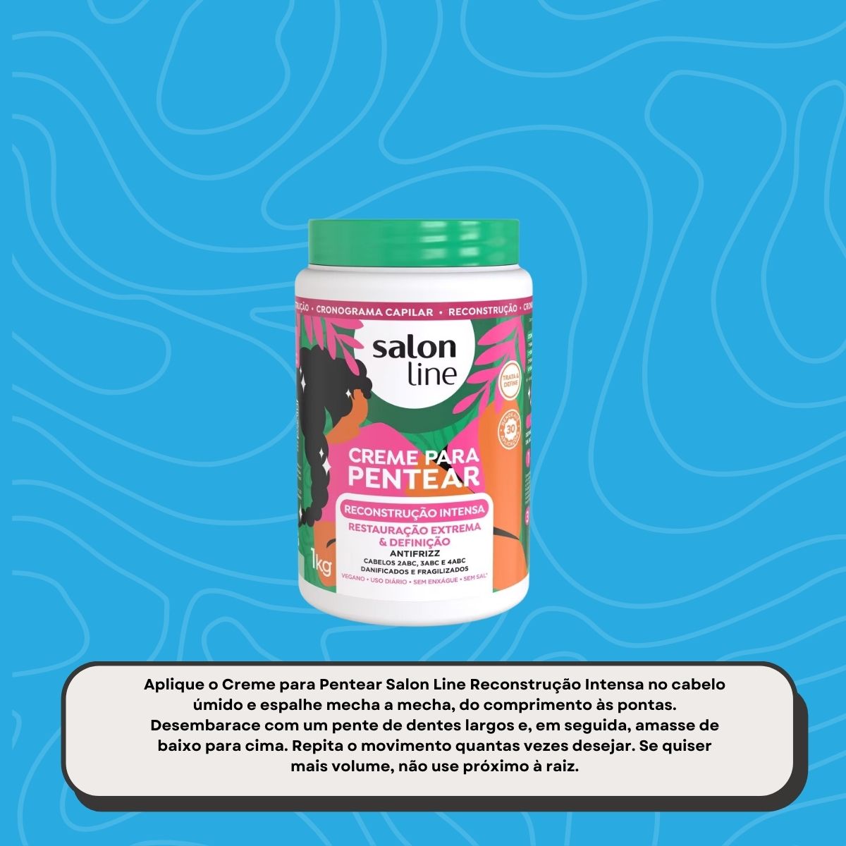 Creme de Pentear Salon Line Reconstrução Intensa 1 Kg