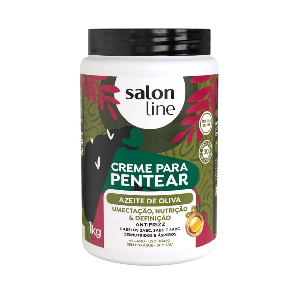 Creme de Pentear Salon Line Azeite de Oliva 1 Kg